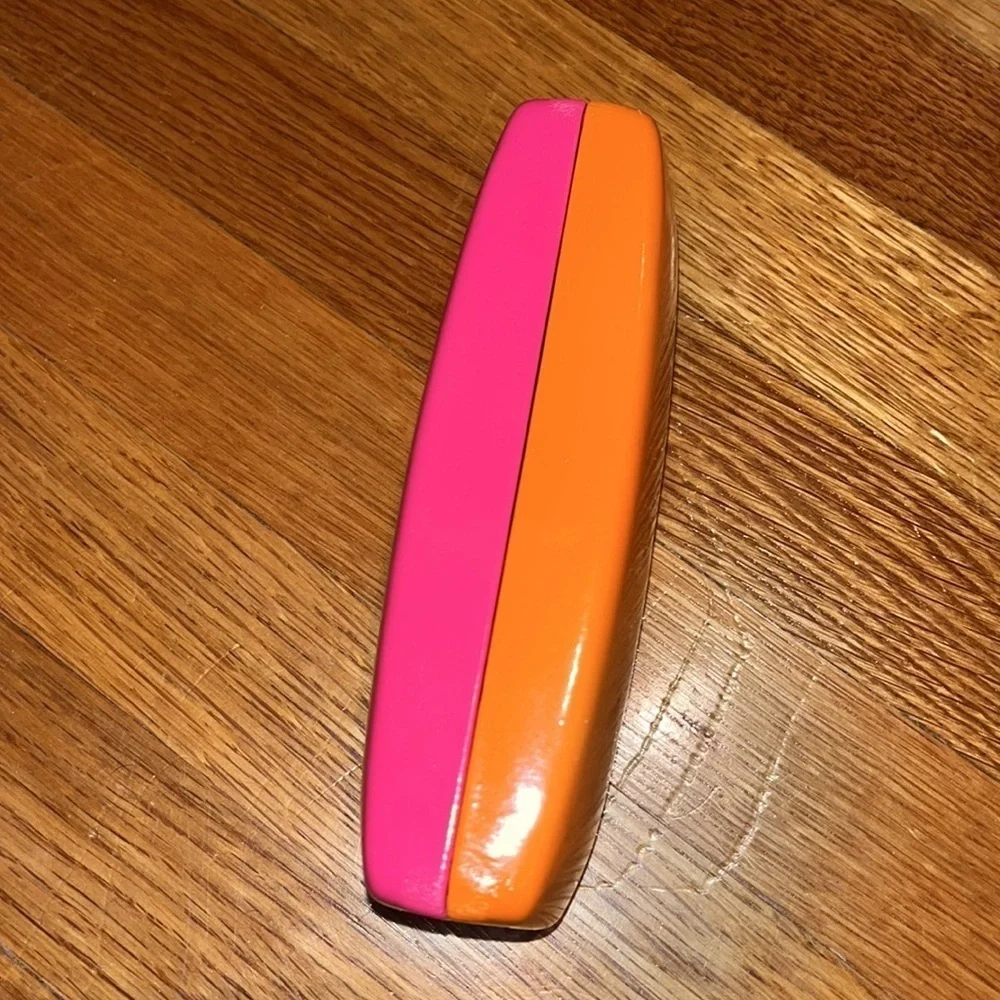 Kate Spade ♠️ Sunglass/ eyeglass hard sided case pink & orange one size